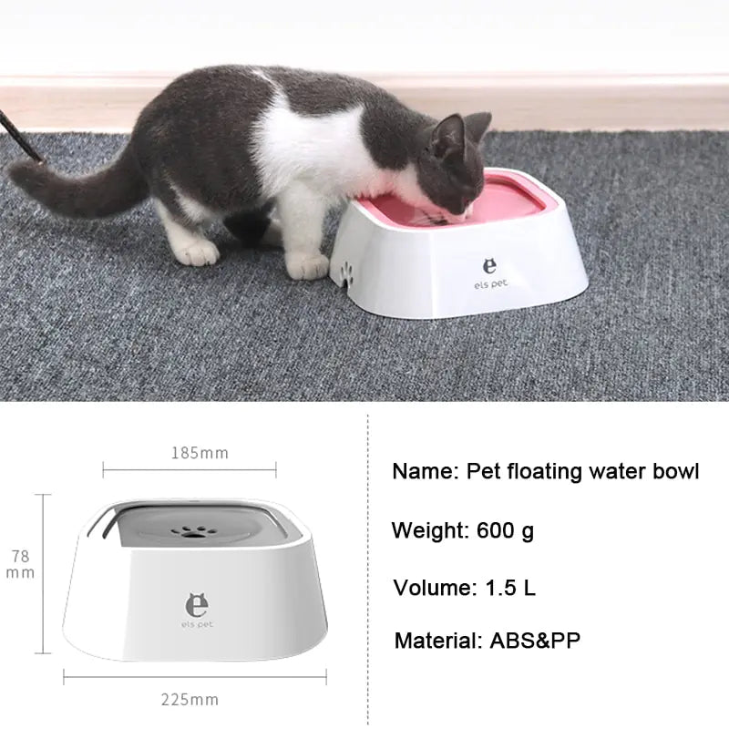 Slow Feeder Dog Bowl with a Cat