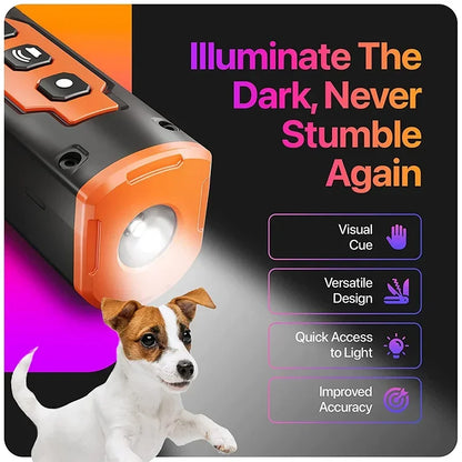 Rechargeable Anti Dog Bark Deterrent Device With LED Flashlight